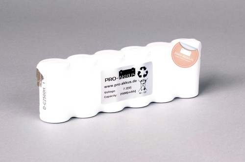 Akkupack 2v 2500mah - 7,2v,
