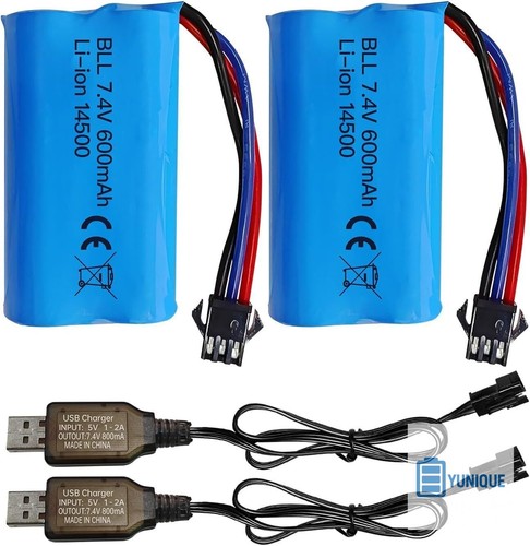 Ion akku 4v 600mah - 2x, 7,4v